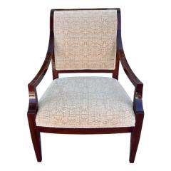 J Robert Scott J Robert Scott Mahogany Cut Velvet Art Deco Lounge Chair - 4365062