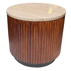 J Robert Scott J Robert Scott Modern Reeded Marble Top Side or End Table 1 of 2 Available - 4286217
