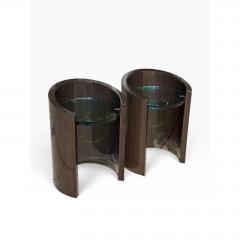 J Robert Scott Pair of J Robert Scott Modernist Macassar Side Tables - 4795077