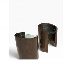 J Robert Scott Pair of J Robert Scott Modernist Macassar Side Tables - 4795079