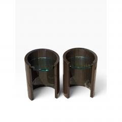 J Robert Scott Pair of J Robert Scott Modernist Macassar Side Tables - 4795080