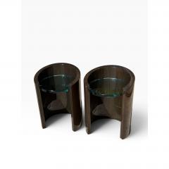J Robert Scott Pair of J Robert Scott Modernist Macassar Side Tables - 4795081