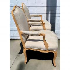J Robert Scott Pair of J Robert Scott Villa Fauteul Suede Leather Arm Chairs - 4707426