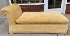 J Robert Scott Sally Sirkin Lewis for J Robert Scott Yellow Chenille Chaise Lounge - 3293501