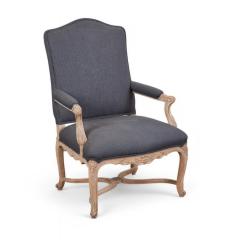 J Robert Scott Set of 8 J Robert Scott Regency Style Gray Flannel Fauteuil Dining Chairs - 4342688