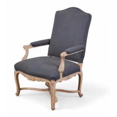 J Robert Scott Set of 8 J Robert Scott Regency Style Gray Flannel Fauteuil Dining Chairs - 4342689