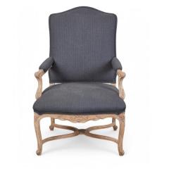 J Robert Scott Set of 8 J Robert Scott Regency Style Gray Flannel Fauteuil Dining Chairs - 4342691