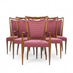 J Stuart Clingman J Stuart Clingman for Widdicomb Mid Century Walnut Dining Chairs Set of 6 - 4251635