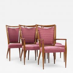 J Stuart Clingman J Stuart Clingman for Widdicomb Mid Century Walnut Dining Chairs Set of 6 - 4252921
