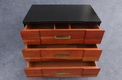 J Stuart Clingman Pair of Refinished John Clingman for Widdicomb Bachelors Chests Walnut Brass - 3495226