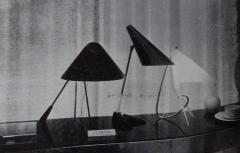 J T Kalmar 1950s J T Kalmar Gray Table Lamp - 1190428