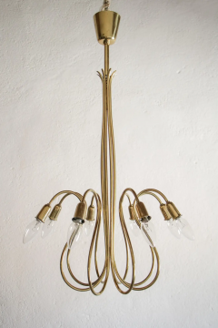 J T Kalmar Austrian Mid Century Octopus Chandelier Attributed to J T Kalmar 1950s - 2601720