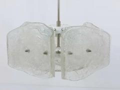 J T Kalmar J T Kalmar Mid Century Frosted Glass Chandelier Austria 1960s - 4041405