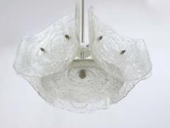 J T Kalmar J T Kalmar Mid Century Frosted Glass Chandelier Austria 1960s - 4041419