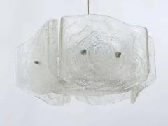 J T Kalmar J T Kalmar Mid Century Frosted Glass Chandelier Austria 1960s - 4041451