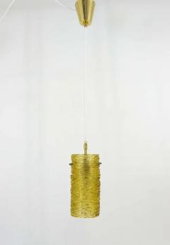 J T Kalmar Mid Century J T Kalmar Modernist Glass Tube Brass Pendant Lamp Austria 1950s - 4041398
