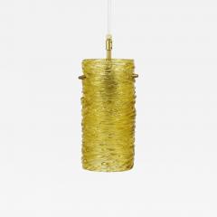 J T Kalmar Mid Century J T Kalmar Modernist Glass Tube Brass Pendant Lamp Austria 1950s - 4043317