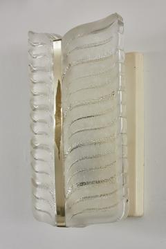 J T Kalmar Pair of Kalmar Leaf Panel Sconces - 202221