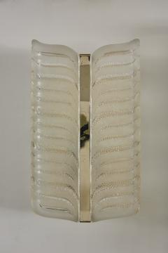 J T Kalmar Pair of Kalmar Leaf Panel Sconces - 202222