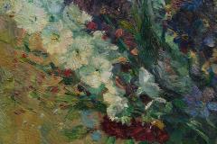J Verhoeven Bouquet Oil on Canvas Early 20th Century - 4677368