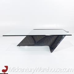 J Wade Beam J Wade Beam for Brueton Mid Century Chrome and Glass Square Coffee Table - 3684552