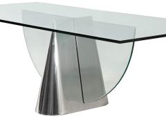 J Wade Beam Modern Glass Pinnacle Table by J Wade Beam - 3011629