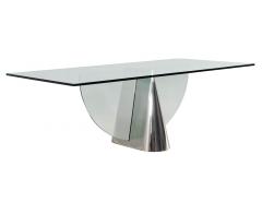 J Wade Beam Modern Glass Pinnacle Table by J Wade Beam - 3011630