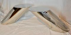 J Wade Beam Pair of Brueton Polished Stainless Steel End Tables J Wade Beam circa 1978 - 569249