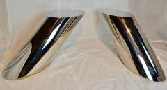 J Wade Beam Pair of Brueton Polished Stainless Steel End Tables J Wade Beam circa 1978 - 569251