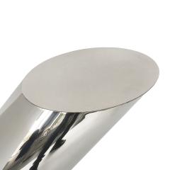 J Wade Beam Pair of Brueton Polished Steel Zephyr End Tables by J Wade Beam - 890999