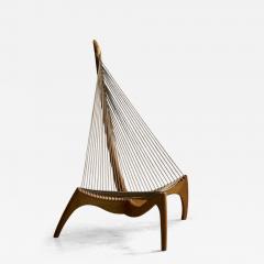 J rgen H velskov Harp Chair by J rgen H velskov for Christensen Larsen Denmark 1960s - 4632879
