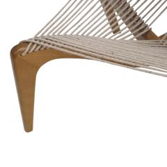 J rgen H velskov J rgen H velskov Rope and Black Lacquered Wood Harp Chair Denmark 1960 - 3038793