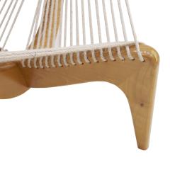 J rgen H velskov J rgen H velskov Rope and Black Lacquered Wood Harp Chair Denmark 1960 - 3038794