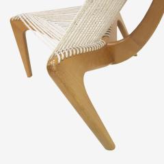 J rgen H velskov J rgen H velskov Rope and Black Lacquered Wood Harp Chair Denmark 1960 - 3038796