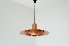 J rgen Kastholm Preben Fabricius Large ceiling lamp mod P367 in copper colored metal  - 2776687