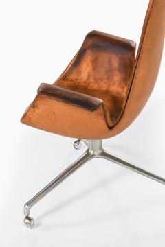 J rgen Kastholm Preben Fabricius Mid Century Office Chair in Leather by Preben Fabricius J rgen Kastholm 1960s - 4759016