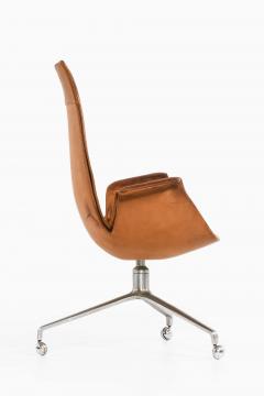 J rgen Kastholm Preben Fabricius Mid Century Office Chair in Leather by Preben Fabricius J rgen Kastholm 1960s - 4759017