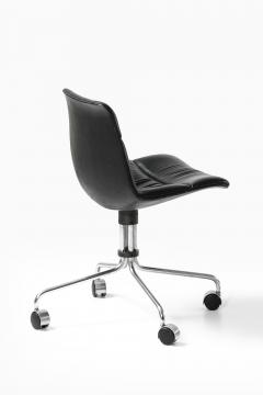 J rgen Kastholm Preben Fabricius Office Chair in Leather and Steel by J rgen Kastholm Preben Fabricius 1960s - 4565044