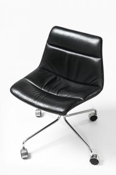 J rgen Kastholm Preben Fabricius Office Chair in Leather and Steel by J rgen Kastholm Preben Fabricius 1960s - 4565046