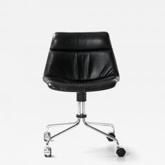 J rgen Kastholm Preben Fabricius Office Chair in Leather and Steel by J rgen Kastholm Preben Fabricius 1960s - 4568094