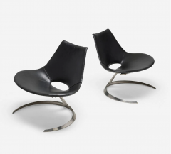J rgen Kastholm Preben Fabricius Rare Pair of Scimitar Chairs by Preben Fabricius and Jorgen Kastholm - 4473090