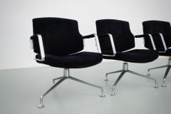 J rgen Kastholm Preben Fabricius Set of 4 FK 84 Armchairs by Fabricius and Kastholm for Kill Int Denmark 1962 - 3188447