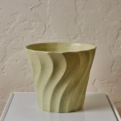 JA Bauer Midcentury Speckle Glazed Mint Ceramic Bauer Planter - 4291837