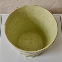 JA Bauer Midcentury Speckle Glazed Mint Ceramic Bauer Planter - 4291839