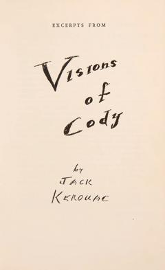 JACK KEROUAC Visions of Cody by Jack KEROUAC - 3597583