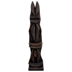 JACKY DE MAEYER WOOD TOTEM SCULPTURE - 1578257