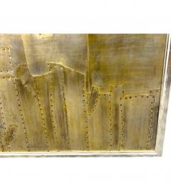 JAMES A BUCHMEN MONUMENTAL STEEL VERTICALS FRAMED METAL WALL SCULPTURE BY JAMES BUCHMAN - 4694449