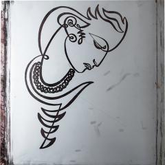 JEAN NEGULESCO JEAN NEGULESCO CONTINUOUS LINE DRAWING ON METAL PLATE - 1069037