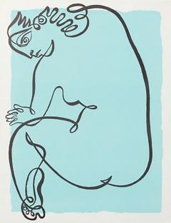 JEAN NEGULESCO Jean Negulesco Continuous Line Drawings - 4060940