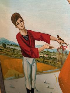 JEAN PIERRE SERRIER FRENCH SURREALIST FEMALE PORTRAIT LANDSCAPE BY JEAN PIERRE SERRIER - 4453176